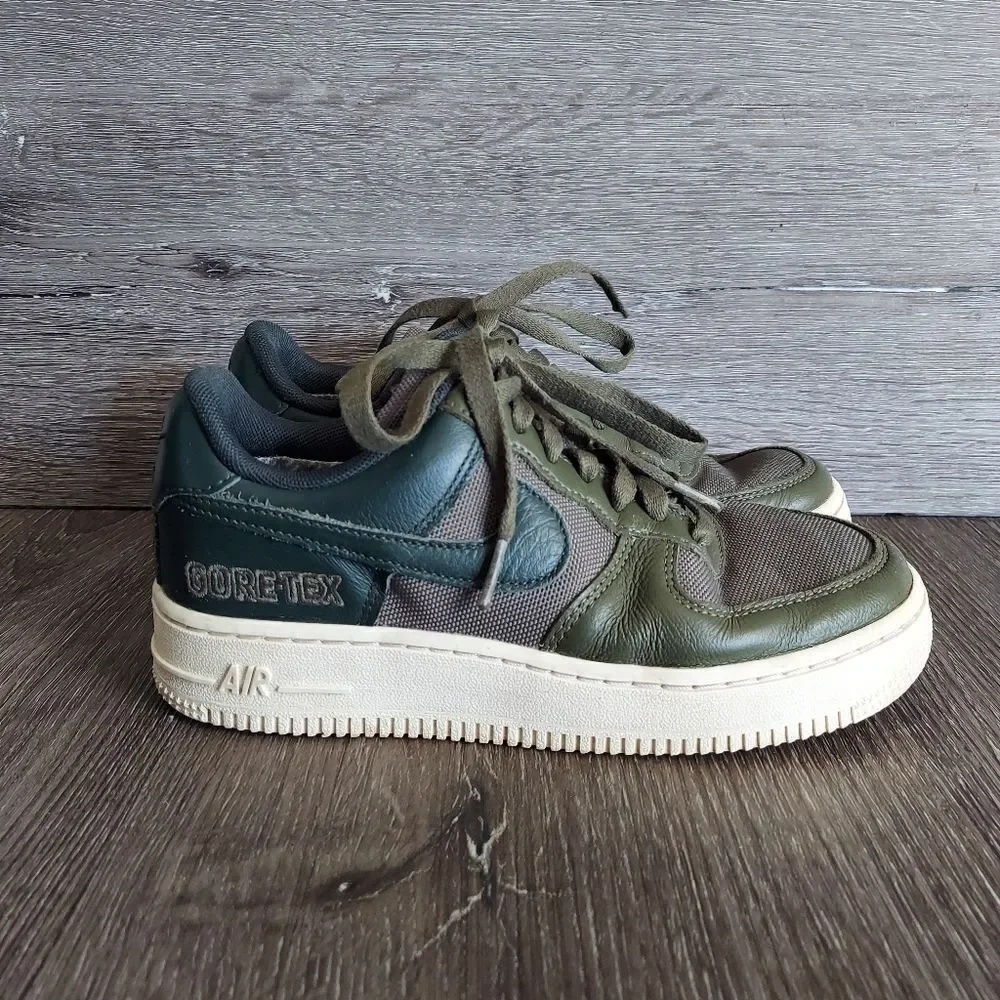 Nike Air Force 1 GTX Gore-Tex Sneakers Green CT2858-200 Low Top 3.5